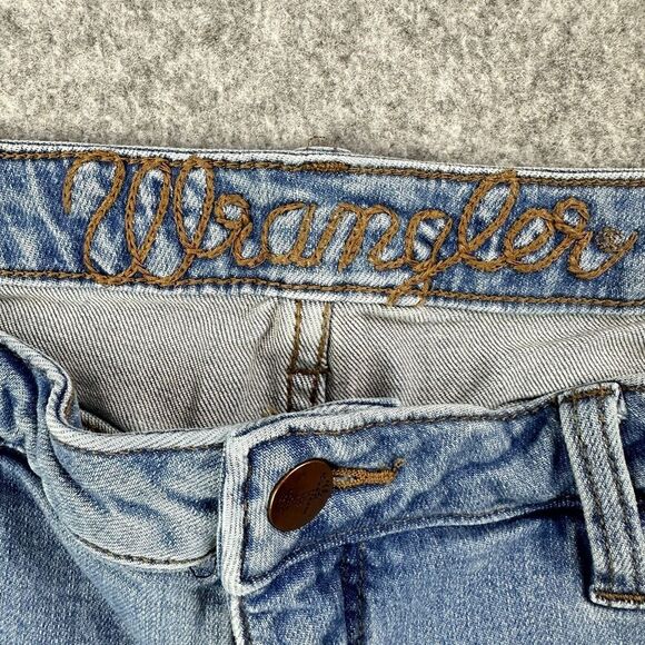 Wrangler Retro Flare Jeans Womens 32 Long High Rise Western Boho Stretch Denim - Picture 16 of 16